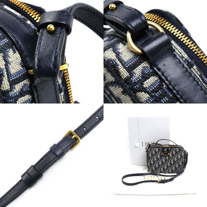 Dior Dior Dior 30 Montaigne Oblique Canvas Leather 2way Shoulder Bag Textile Shoulder Bag S2141UTZQ_M928 DUTY FREE for USA Size ONE SIZE - 7 Thumbnail