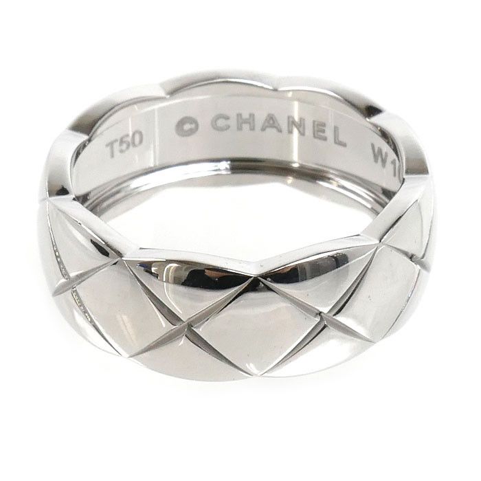 Chanel Chanel Chanel Coco Crush Au750 White Gold Ring Size 10 Precious Metal Ring J10570 DUTY FREE for USA Size ONE SIZE - 3 Thumbnail