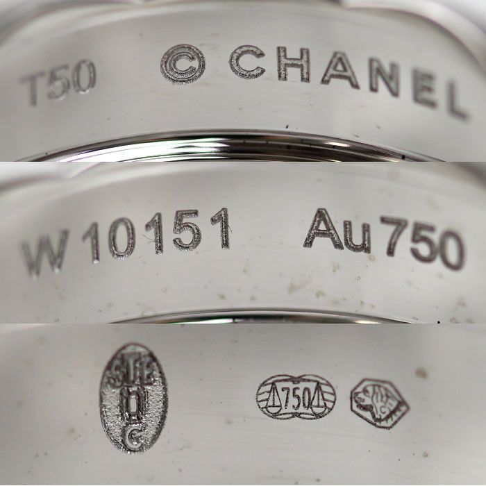 Chanel Chanel Chanel Coco Crush Au750 White Gold Ring Size 10 Precious Metal Ring J10570 DUTY FREE for USA Size ONE SIZE - 4 Thumbnail