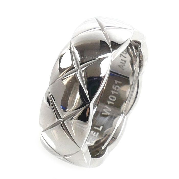 Chanel Chanel Chanel Coco Crush Au750 White Gold Ring Size 10 Precious Metal Ring J10570 DUTY FREE for USA Size ONE SIZE - 2 Thumbnail
