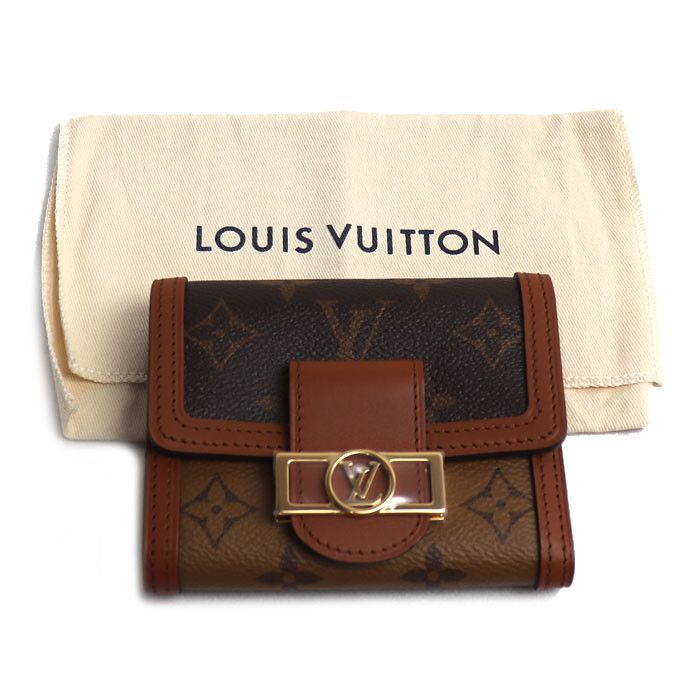 Louis Vuitton Louis Vuitton Louis Vuitton Portefeuille Dauphine Compact Monogram Wallet Textile Short Wallet M68725 DUTY FREE for USA Size ONE SIZE - 7 Thumbnail