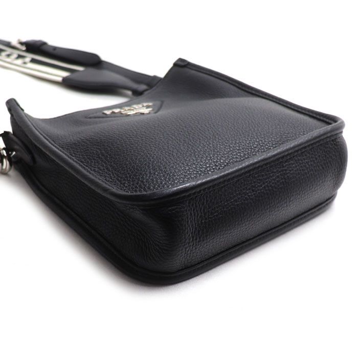 Prada Prada Prada Vitello Daino Leather Shoulder Bag Leather Shoulder Bag 1BH191 DUTY FREE for USA Size ONE SIZE - 3 Thumbnail