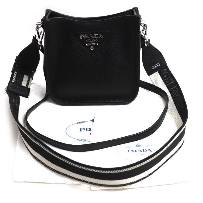 Prada Prada Prada Vitello Daino Leather Shoulder Bag Leather Shoulder Bag 1BH191 DUTY FREE for USA Size ONE SIZE - 8 Thumbnail