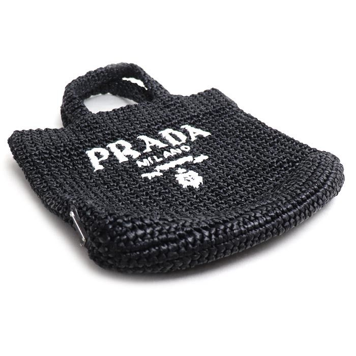 Prada Prada Prada Crochet Raffia Tote Bag Plant-based Tote Bag 1BG422 DUTY FREE for USA Size ONE SIZE - 3 Thumbnail