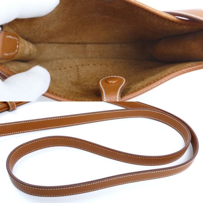 Hermes Hermes Hermes EvelyneTPM Leather Shoulder Bag Leather Shoulder Bag Stamp H (2004) DUTY FREE for USA Size ONE SIZE - 4 Thumbnail