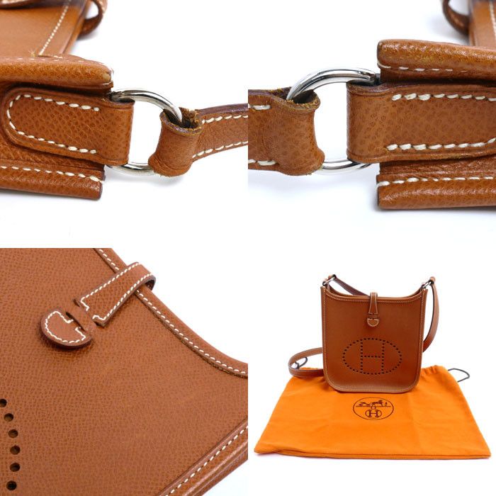 Hermes Hermes Hermes EvelyneTPM Leather Shoulder Bag Leather Shoulder Bag Stamp H (2004) DUTY FREE for USA Size ONE SIZE - 6 Thumbnail