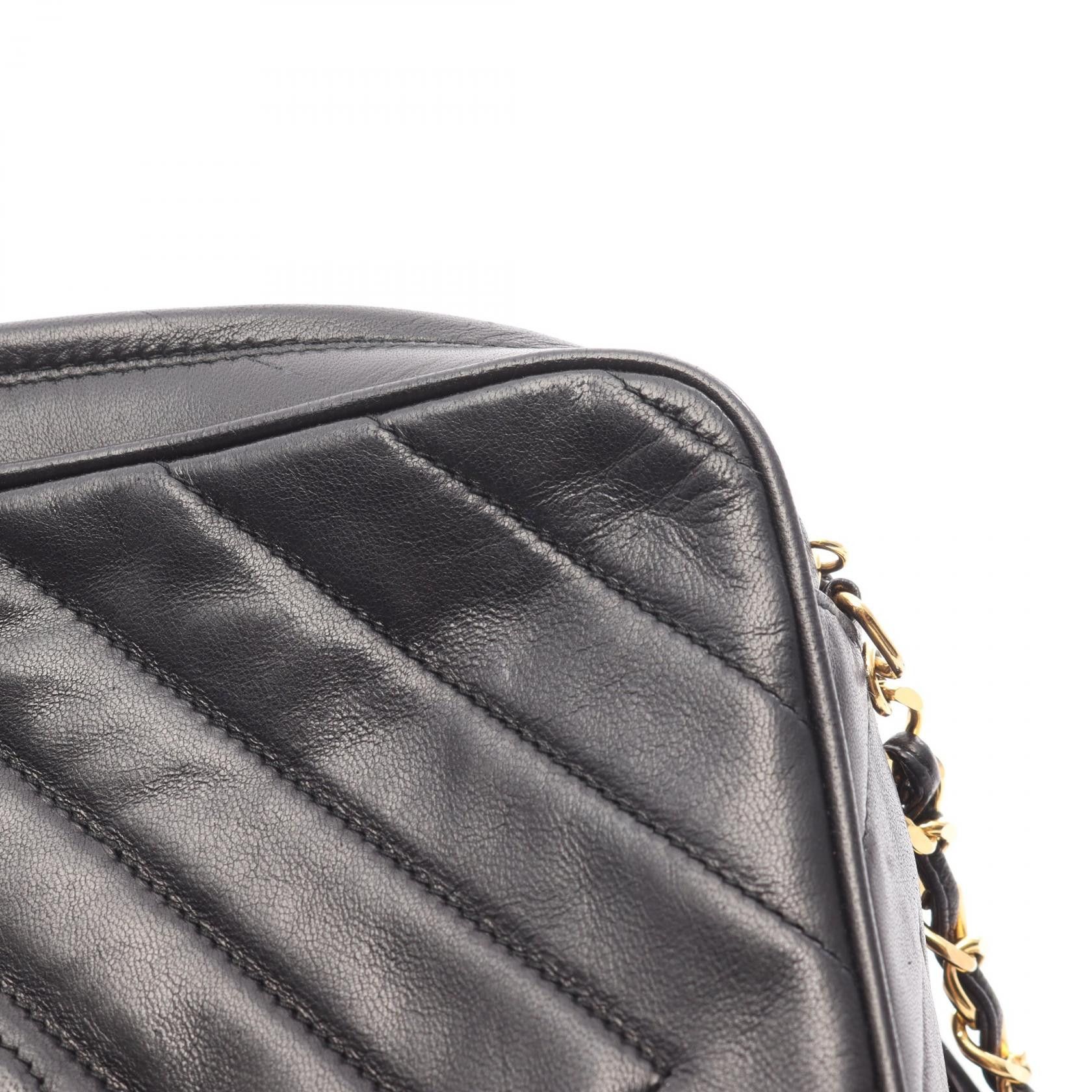 Chanel Chanel CHANEL Coco Mark Lambskin Shoulder Bag Leather Shoulder Bag DUTY FREE for USA Size ONE SIZE - 9 Thumbnail