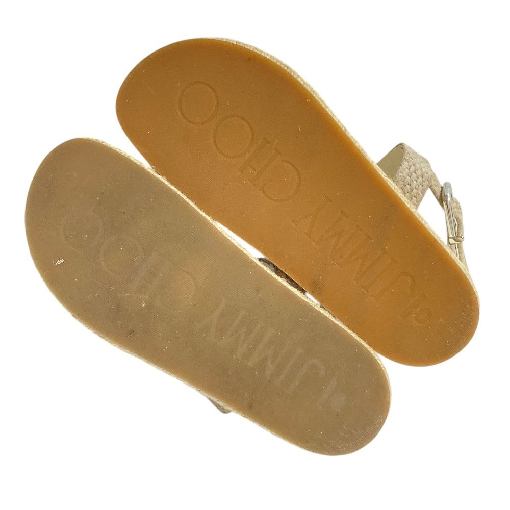 Jimmy Choo Jimmy Choo Jimmy Choo Leather Flat Sandals Leather Shoes DUTY FREE for USA Size ONE SIZE - 6 Thumbnail