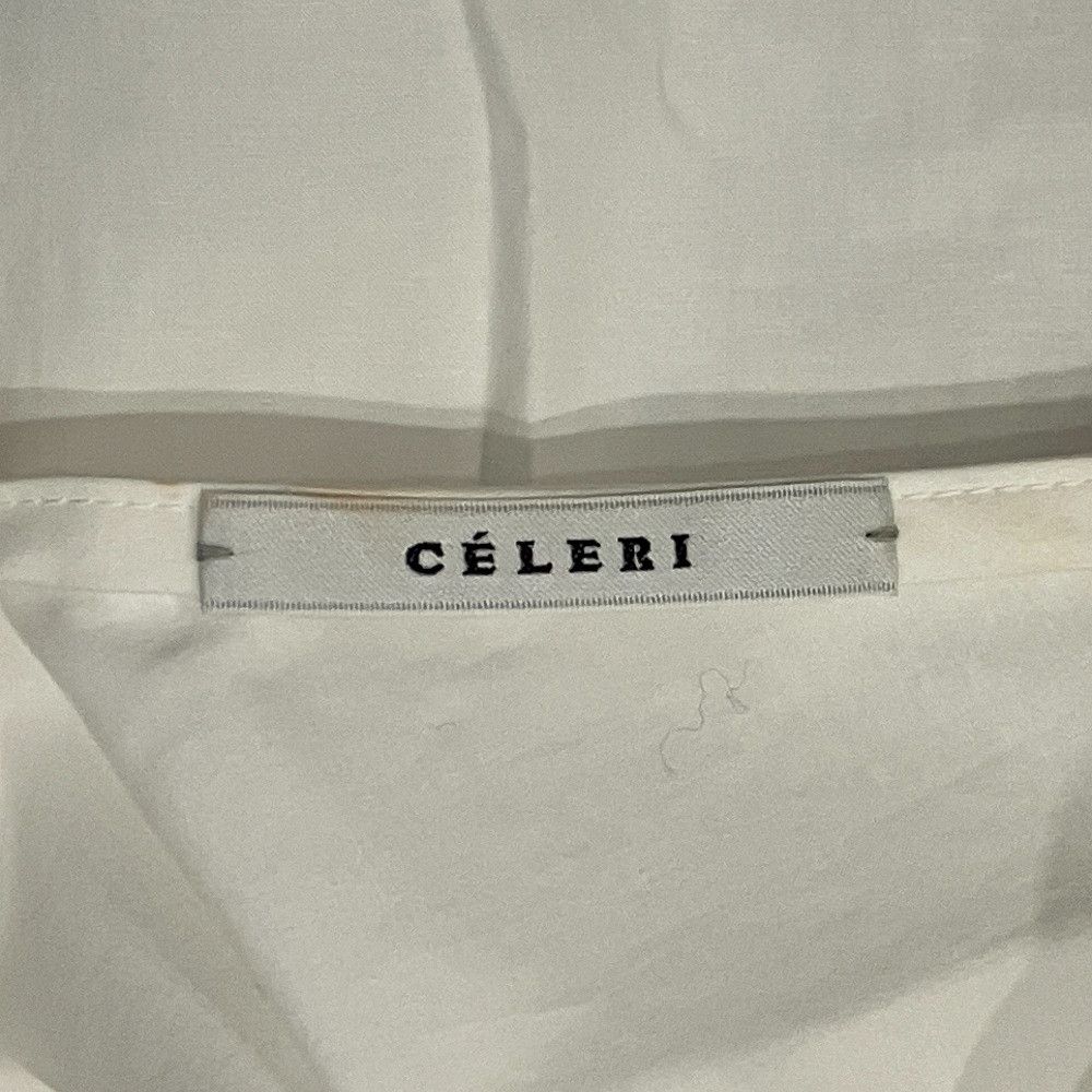 Other Other CELERI PUFF Sleeve V Neck Pullover Blouse Textile Tops DUTY FREE for USA Size ONE SIZE - 4 Thumbnail