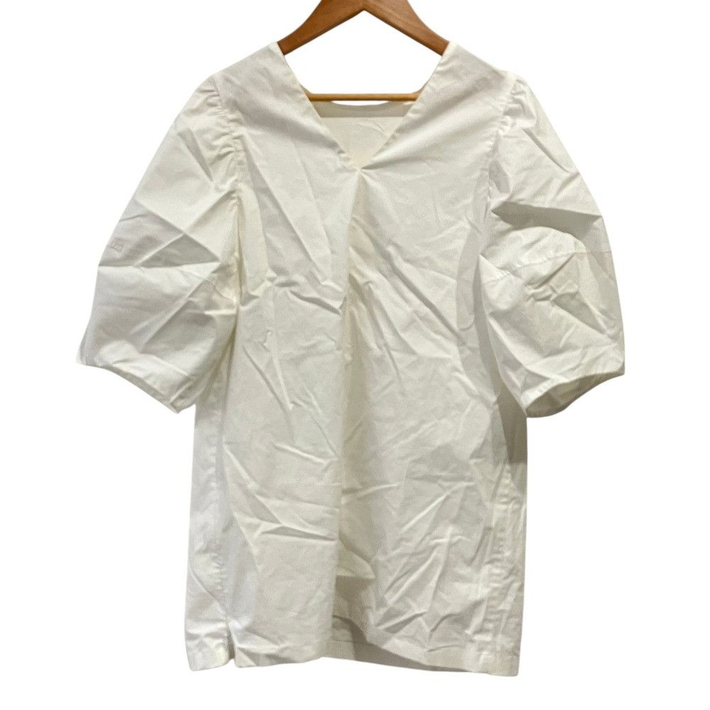 Other Other CELERI PUFF Sleeve V Neck Pullover Blouse Textile Tops DUTY FREE for USA Size ONE SIZE - 2 Thumbnail