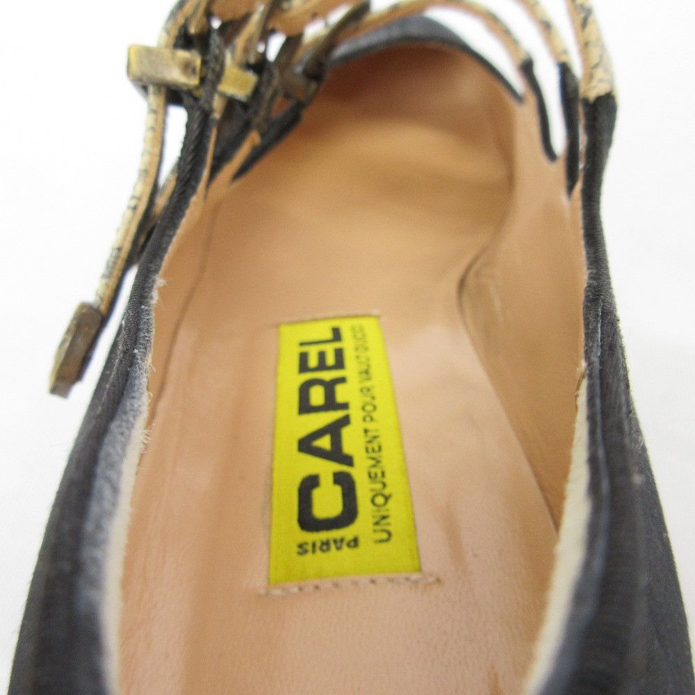 Gucci Gucci Carel KINA Moire Silk Leather Mary Jane Pumps Textile Shoes DUTY FREE for USA Size ONE SIZE - 6 Thumbnail