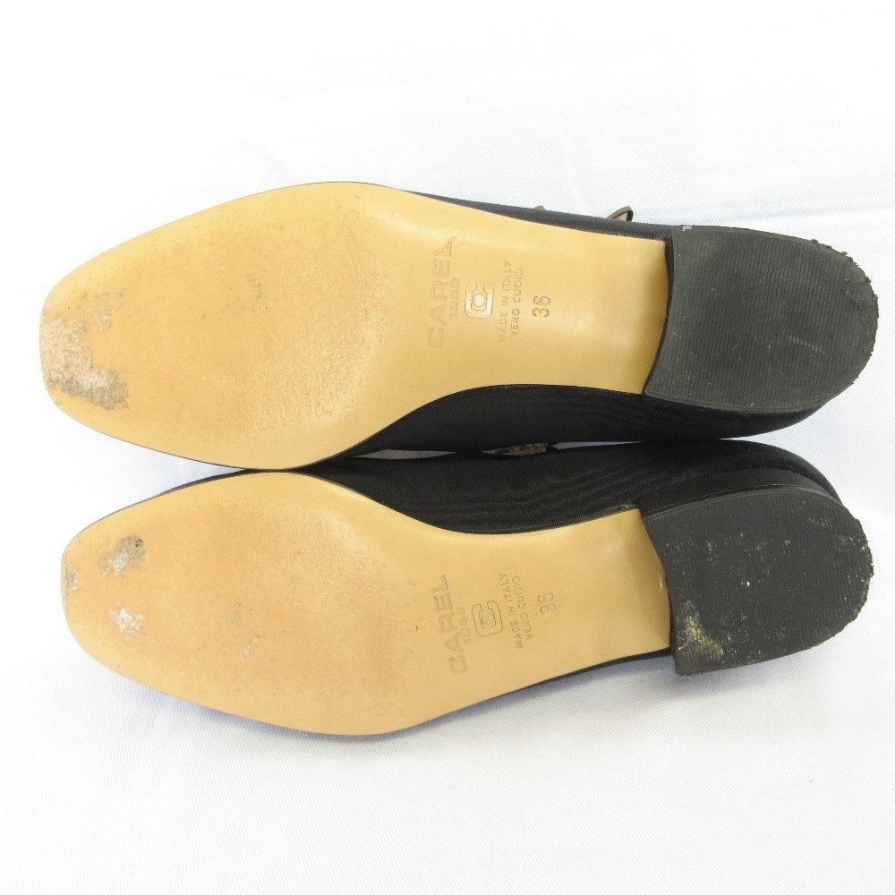 Gucci Gucci Carel KINA Moire Silk Leather Mary Jane Pumps Textile Shoes DUTY FREE for USA Size ONE SIZE - 5 Thumbnail