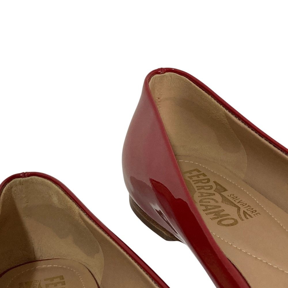Salvatore Ferragamo Salvatore Ferragamo Salvatore Ferragamo Vara Patent Leather Flats Leather Shoes DUTY FREE for USA Size ONE SIZE - 12 Thumbnail