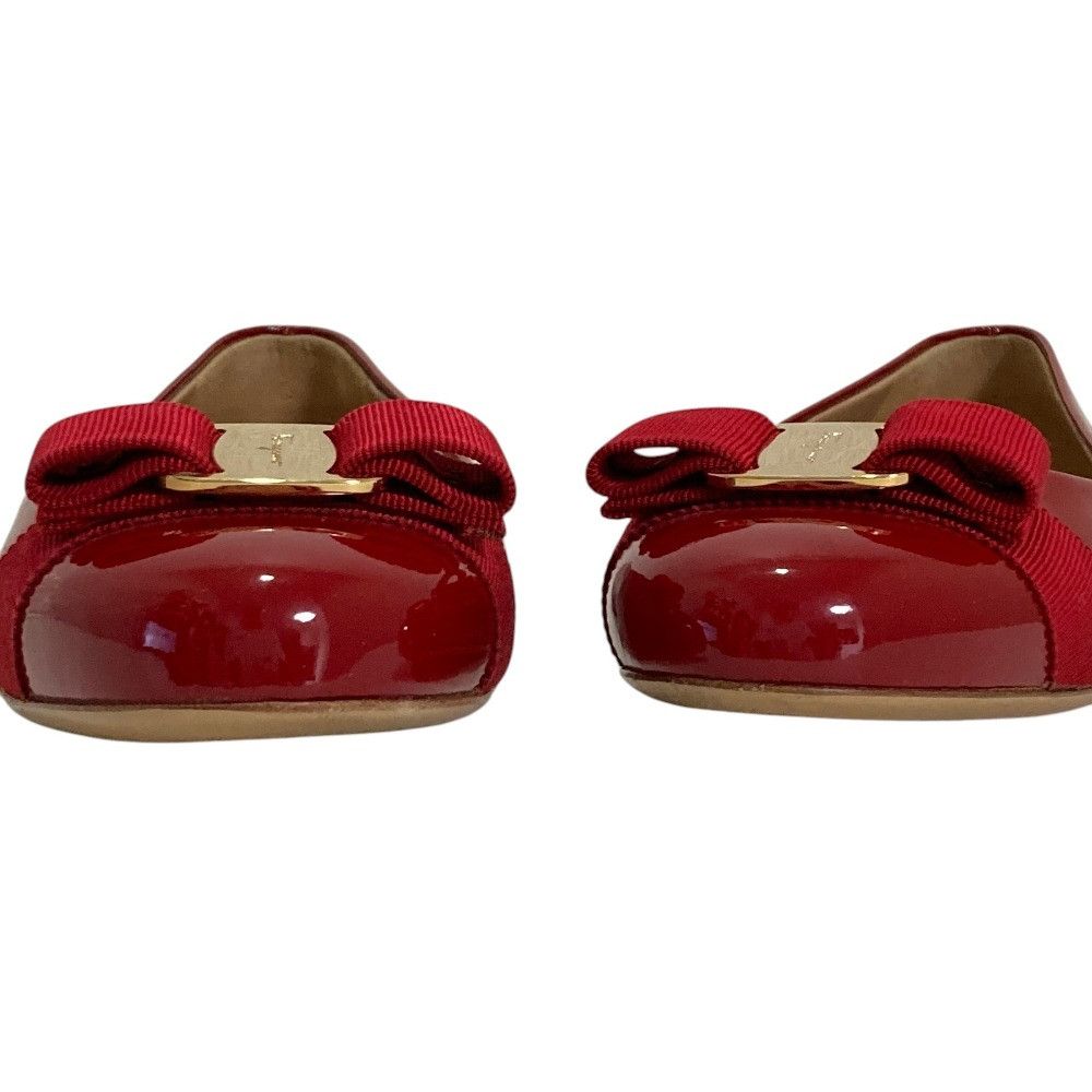 Salvatore Ferragamo Salvatore Ferragamo Salvatore Ferragamo Vara Patent Leather Flats Leather Shoes DUTY FREE for USA Size ONE SIZE - 6 Thumbnail