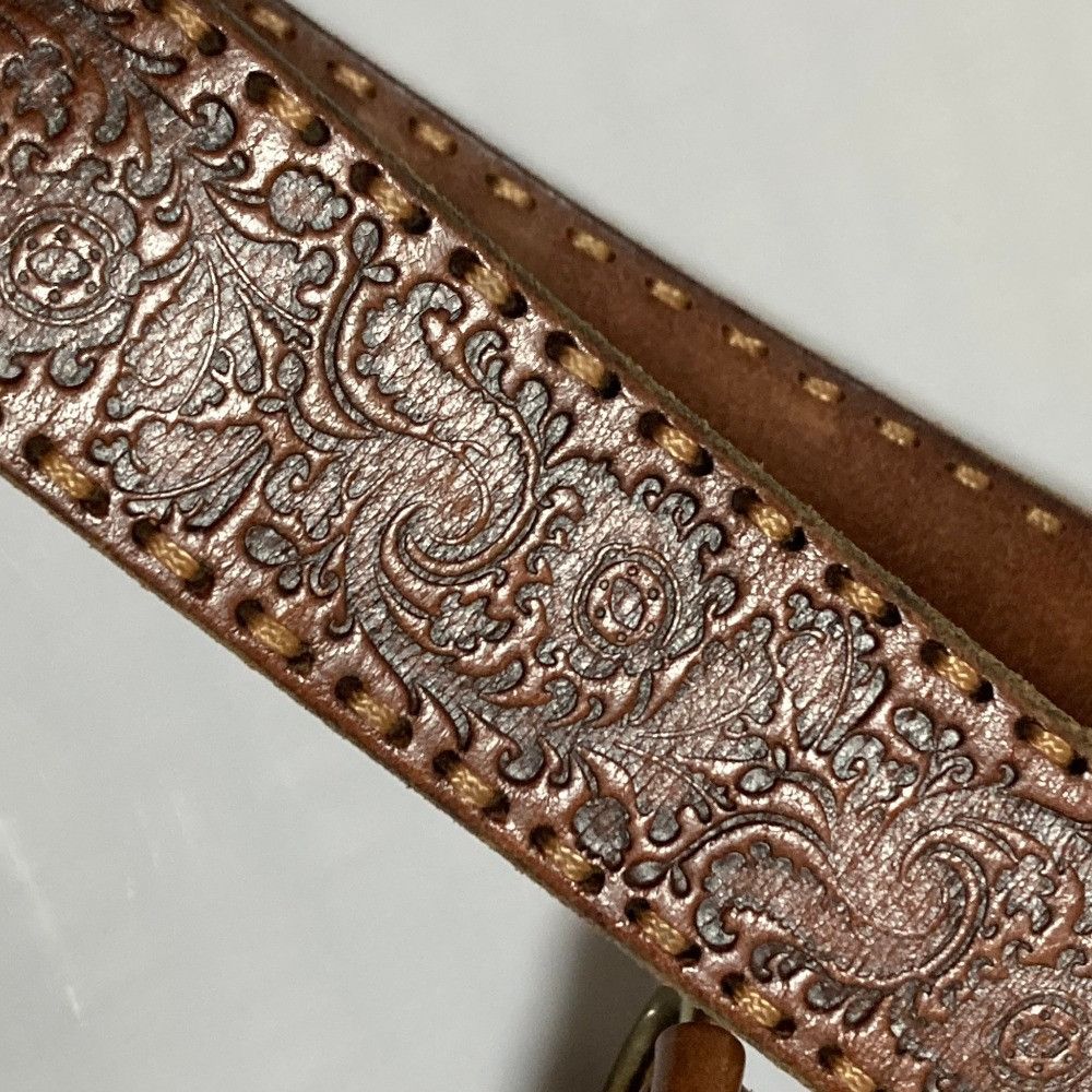 Ralph Lauren Ralph Lauren Lauren Ralph Lauren Carved Leather Belt Leather Belt DUTY FREE for USA Size ONE SIZE - 3 Thumbnail