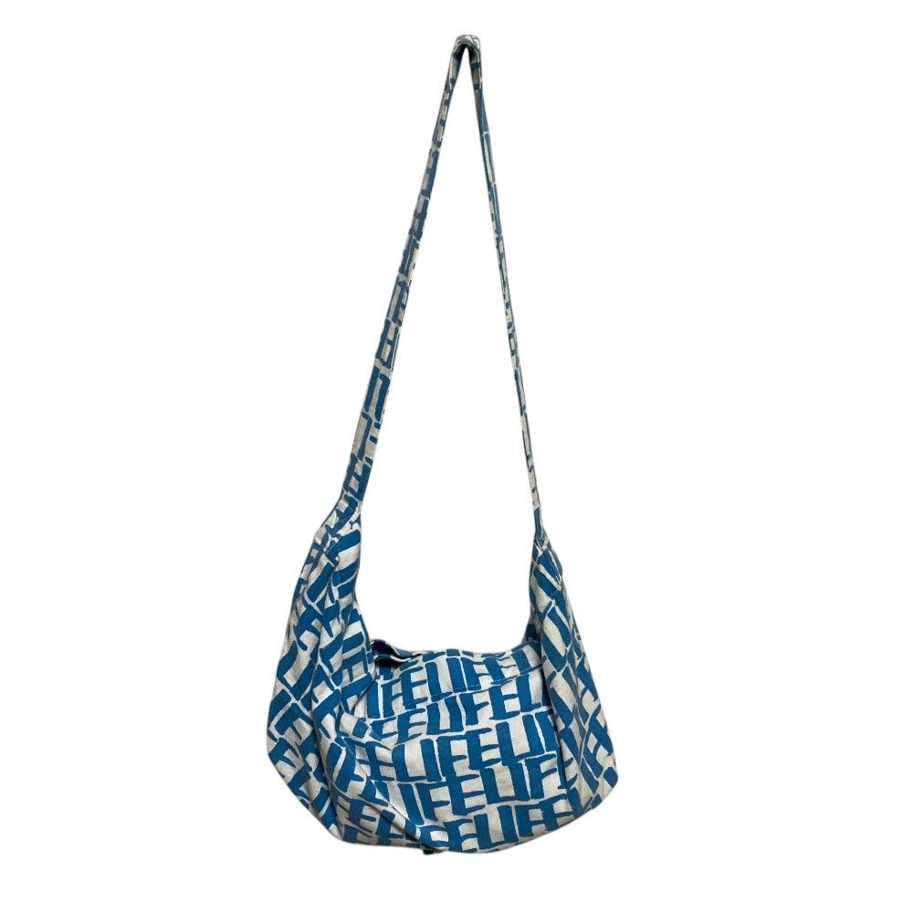 mina perhonen Mina Perhonen mina perhonen LIFE cotton linen canvas shoulder bag Textile Shoulder Bag DUTY FREE for USA Size ONE SIZE - 2 Thumbnail