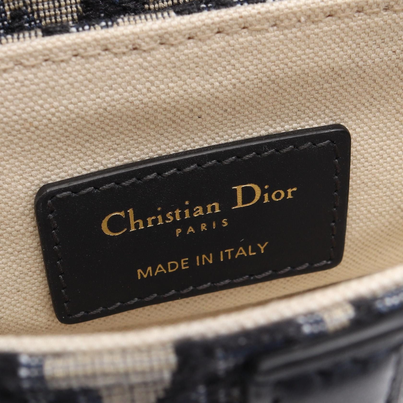 Dior Dior Dior Saddle Mini Oblique Jacquard canvas leather handbag Textile Handbag DUTY FREE for USA Size ONE SIZE - 4 Thumbnail