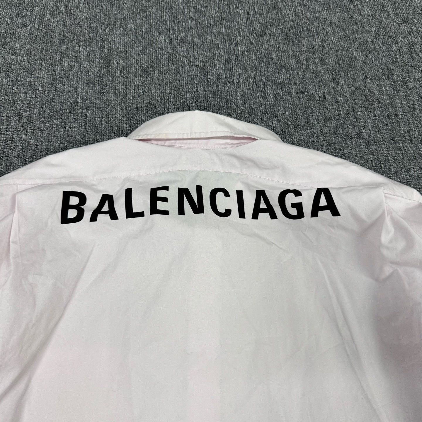 Balenciaga Balenciaga Pink Back Logo Long-Sleeve Shirt Size XXS / US 00 / IT 34 - 7 Thumbnail