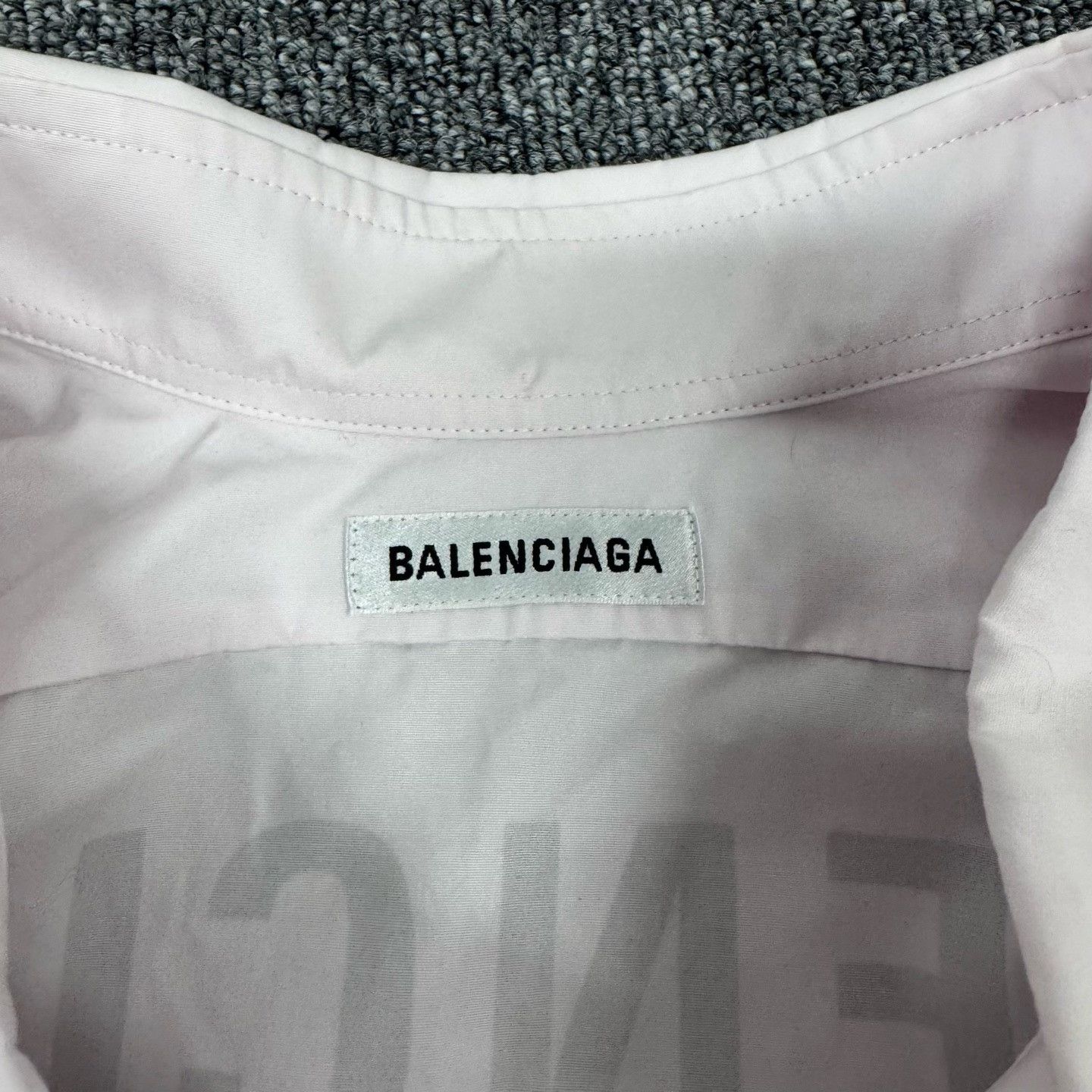 Balenciaga Balenciaga Pink Back Logo Long-Sleeve Shirt Size XXS / US 00 / IT 34 - 6 Thumbnail