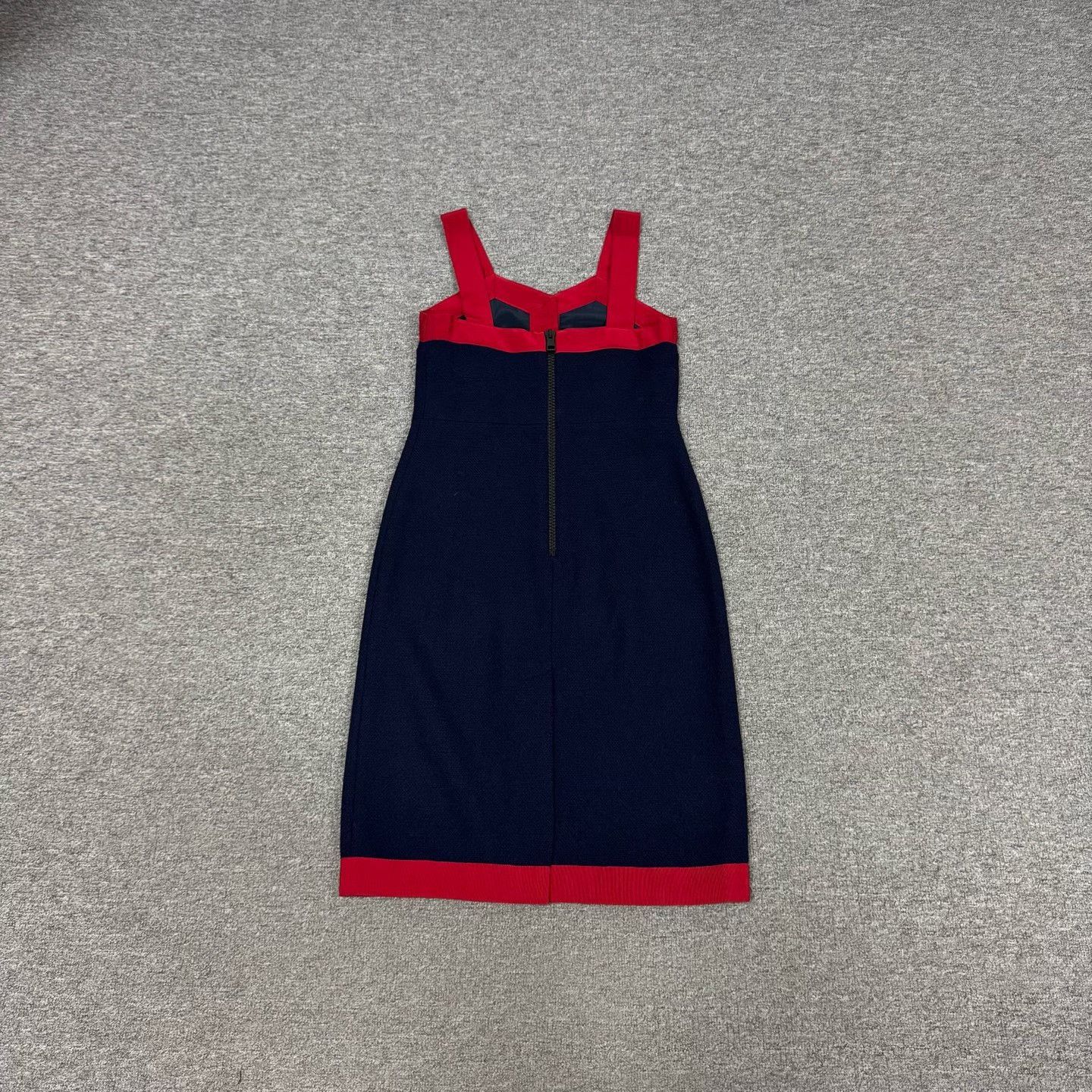 Gucci Gucci Navy Red Trim Sleeveless Knit Dress Size S / US 4 / IT 40 - 2 Thumbnail
