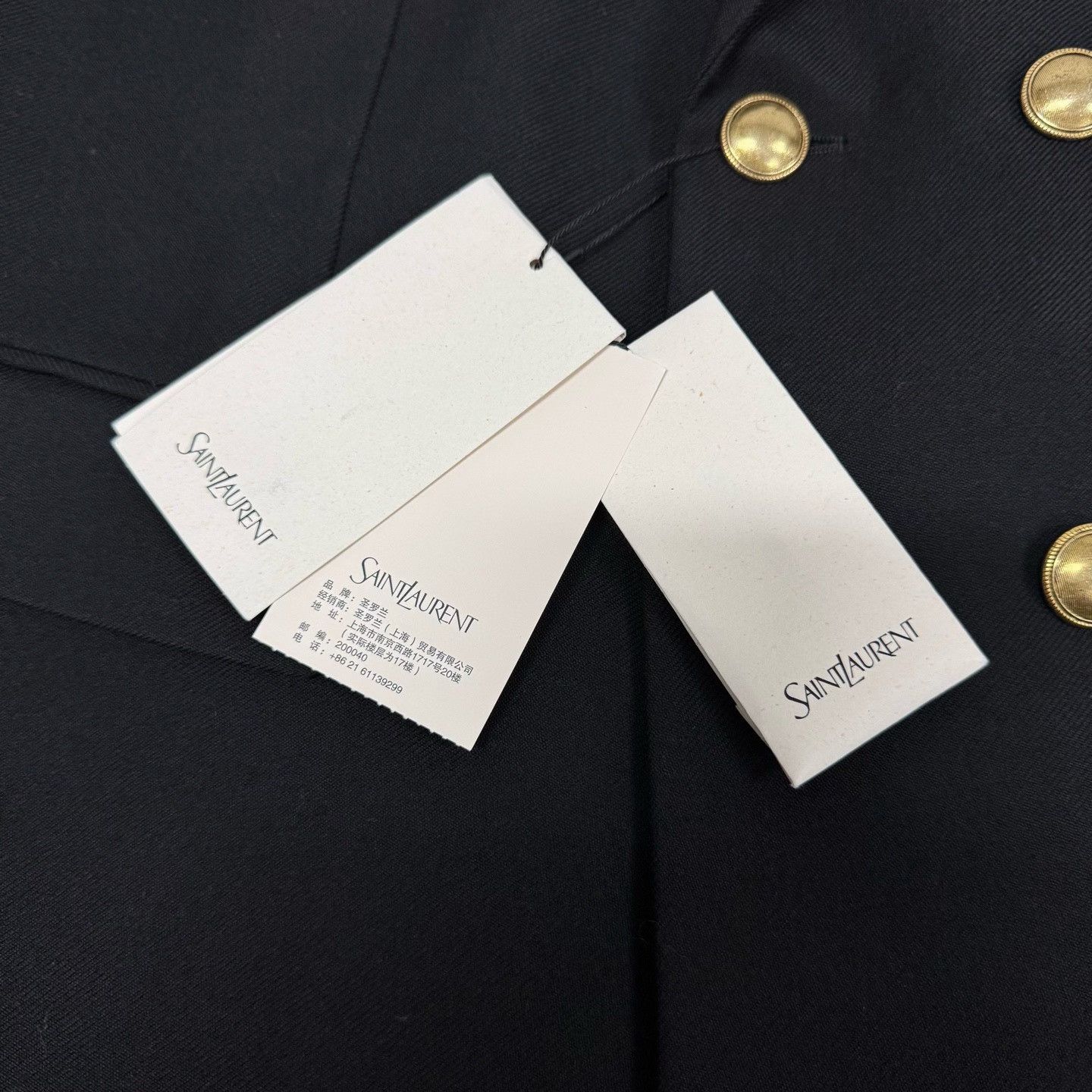 Saint Laurent Paris Saint Laurent Gold Double-Breasted Blazer 42 Size US XS / EU 42 / 0 - 5 Thumbnail