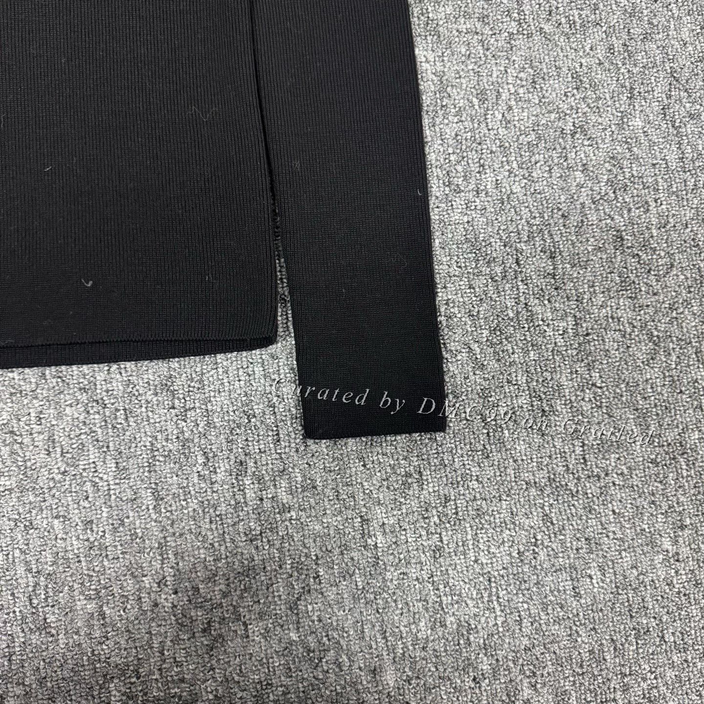Dior Dior Black Turtleneck V-Pleat Knit Top Size S / US 4 / IT 40 - 3 Thumbnail