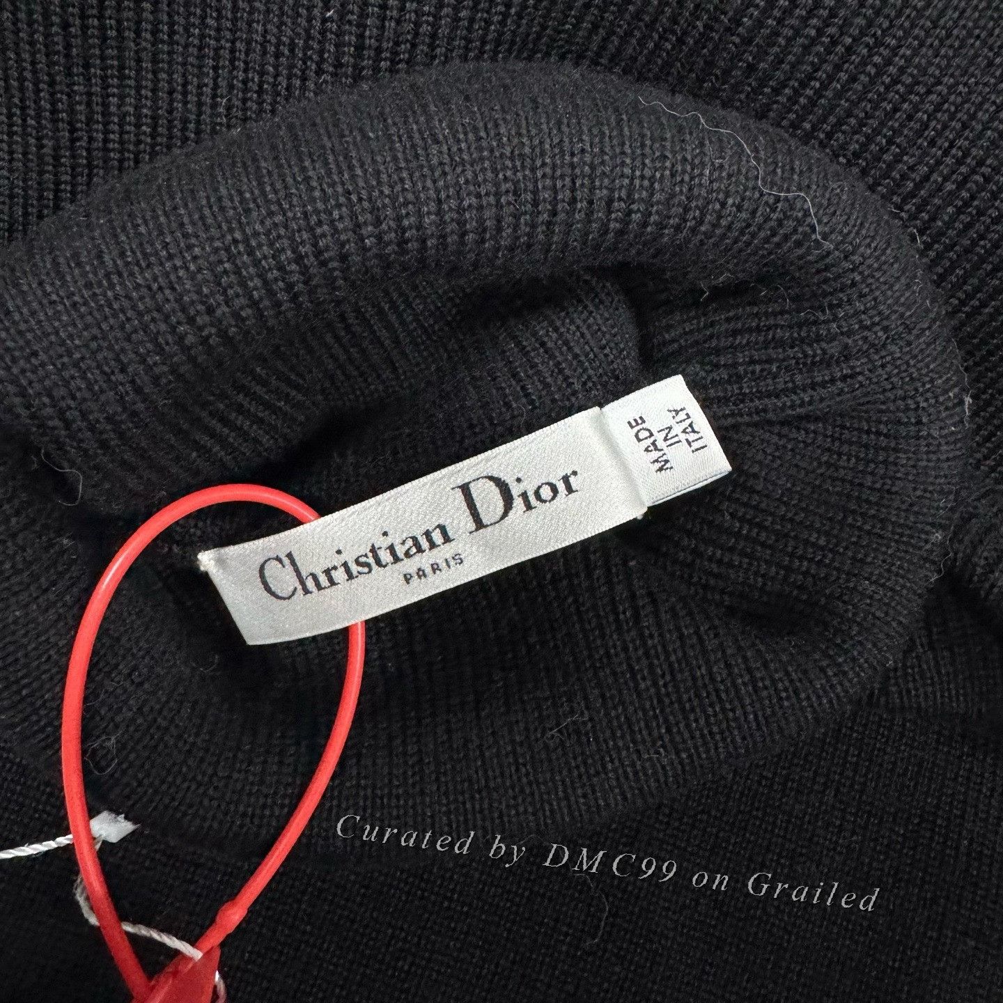 Dior Dior Black Turtleneck V-Pleat Knit Top Size S / US 4 / IT 40 - 5 Thumbnail