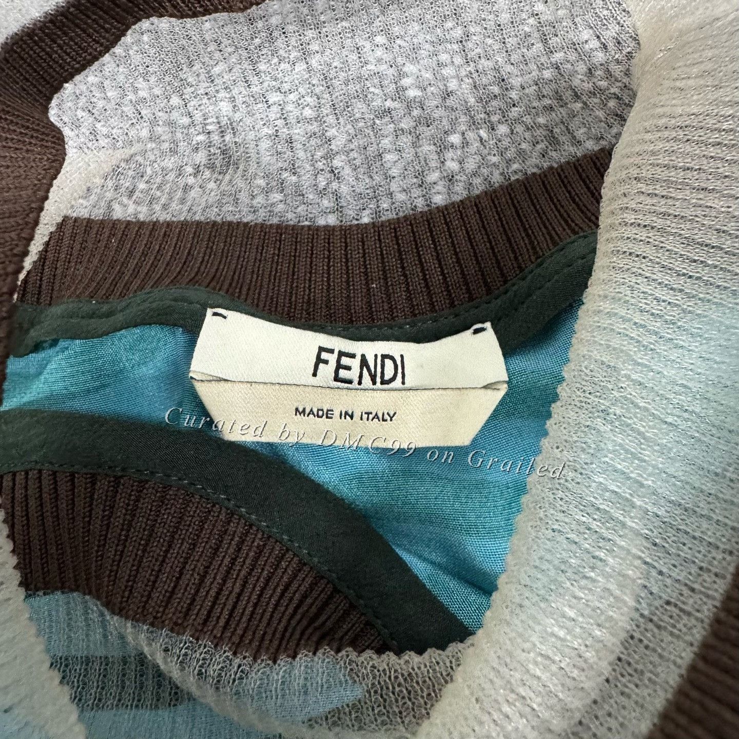 Fendi Fendi Striped Flared Sleeve Knit Top Size M / US 6-8 / IT 42-44 - 5 Thumbnail