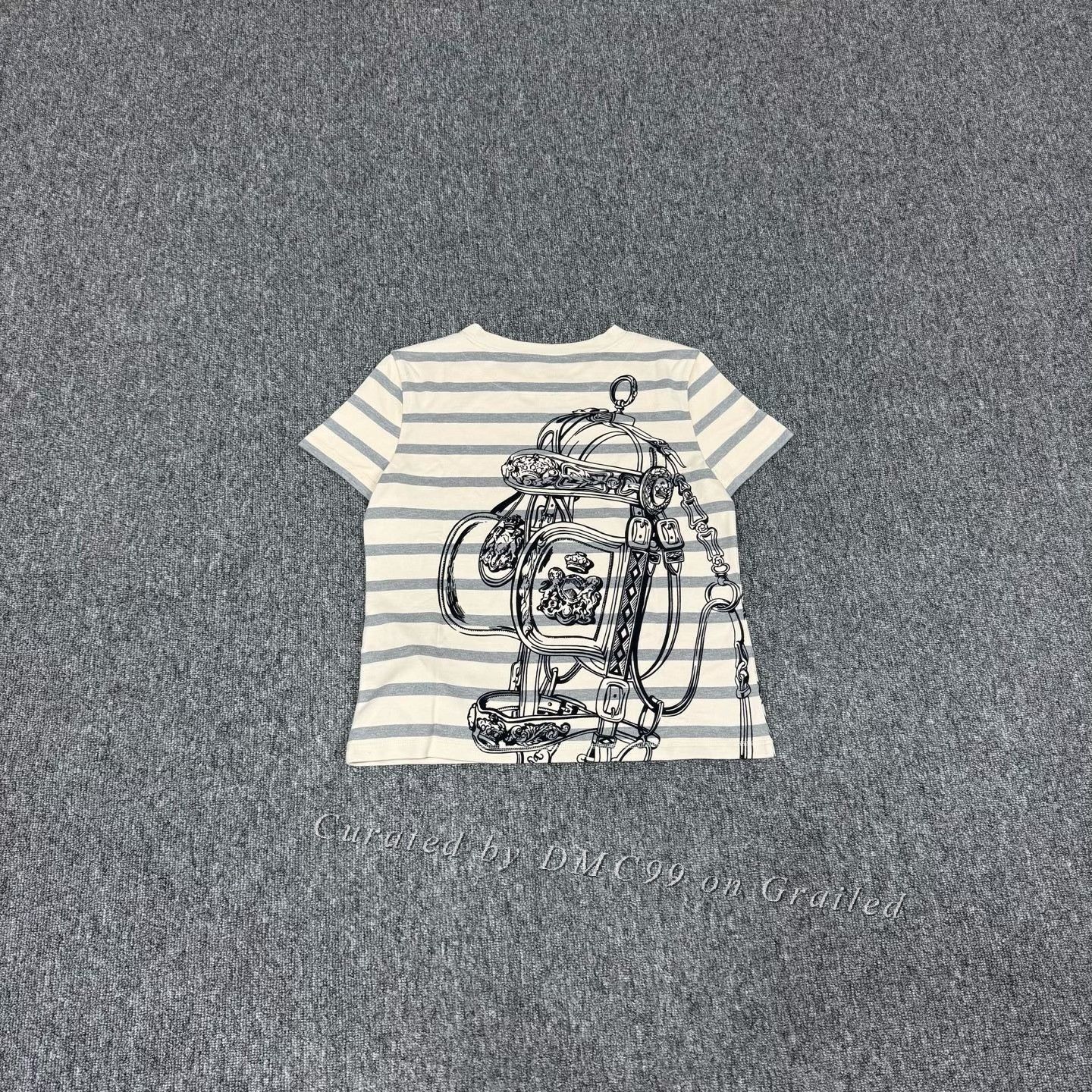 Hermes Hermes Striped Harness Print Short-Sleeve T-Shirt Size S / US 4 / IT 40 - 2 Thumbnail