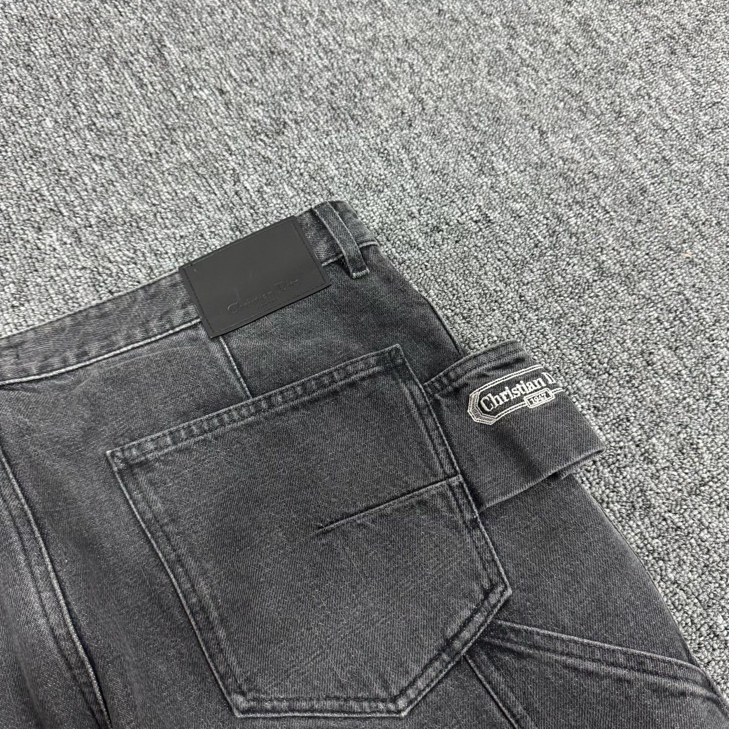 Dior Dior 26SS Embroidered Logo Washed Cargo Pants Size US 35 - 5 Thumbnail