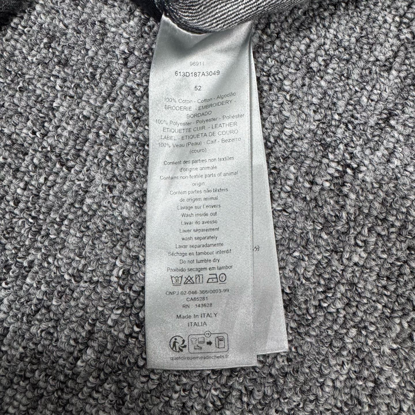 Dior Dior 26SS Embroidered Logo Washed Cargo Pants Size US 35 - 6 Thumbnail
