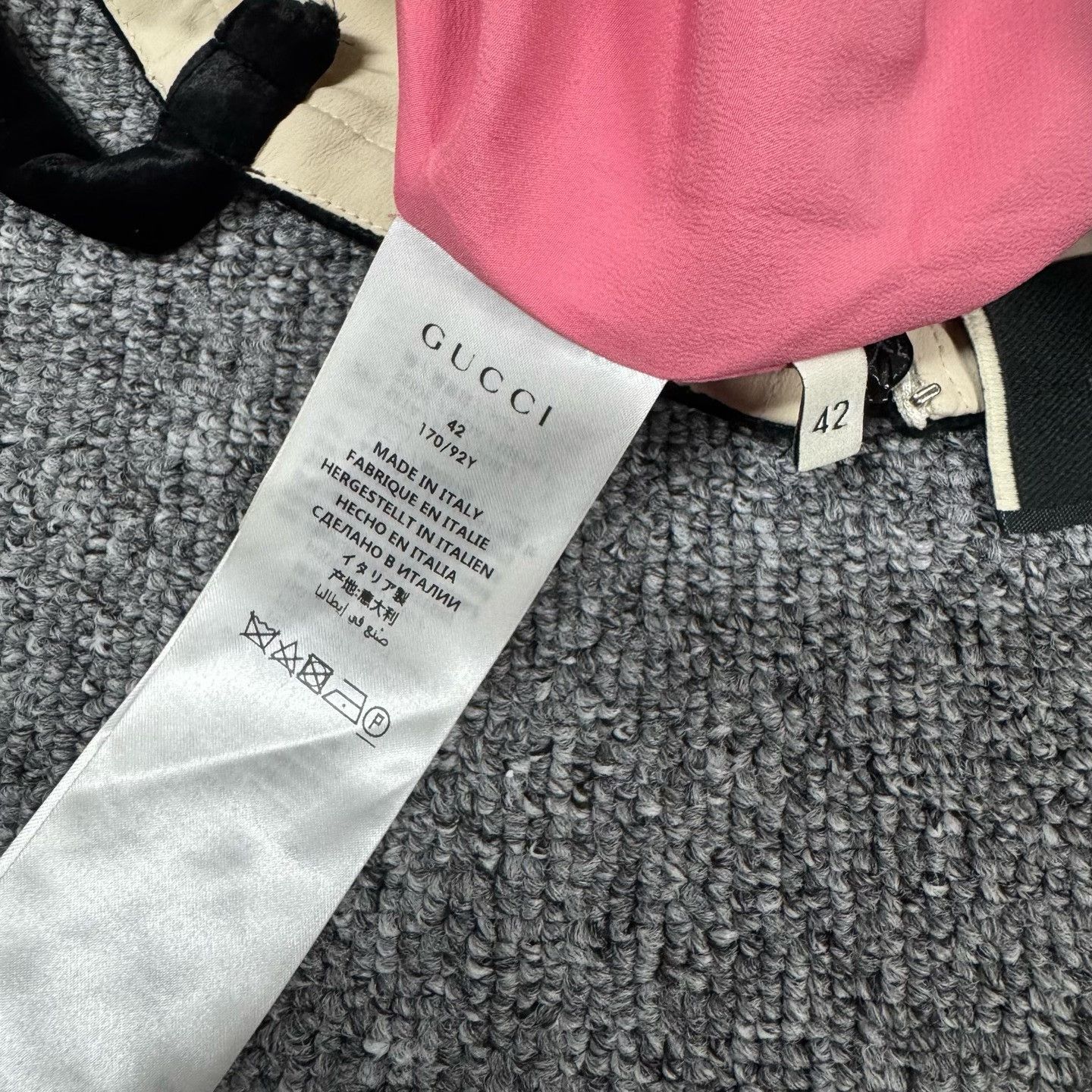 Gucci Gucci Pink Embroidered Slogan Slip Dress Size M / US 6-8 / IT 42-44 - 5 Thumbnail
