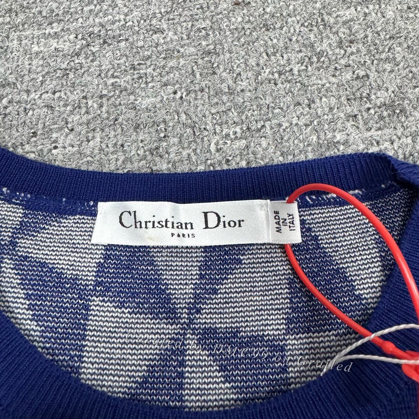 Dior Dior Blue White Geometric Sleeveless Knit Vest Size S / US 4 / IT 40 - 4 Thumbnail