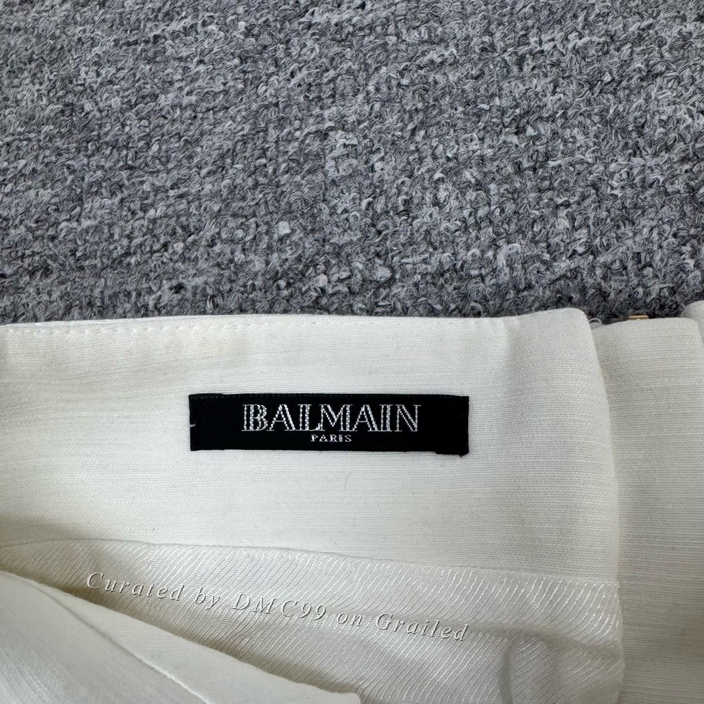 Balmain Balmain Double-Breasted High-Waist A-Line Skirt Size 34" / US 12 / IT 48 - 4 Thumbnail