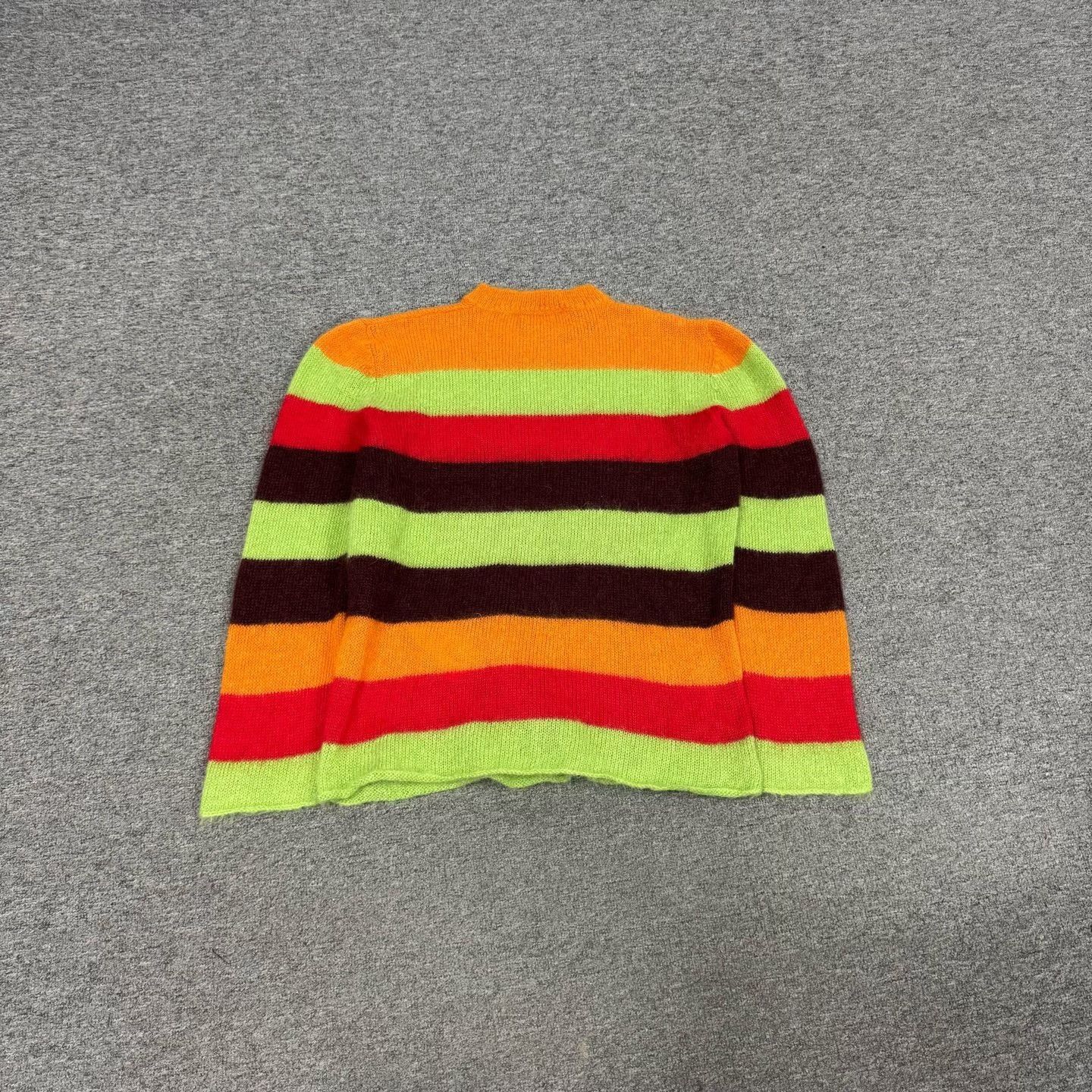 Gucci Gucci Colorful Stripe Letter Mohair Knit Sweater Size US M / EU 48-50 / 2 - 2 Thumbnail