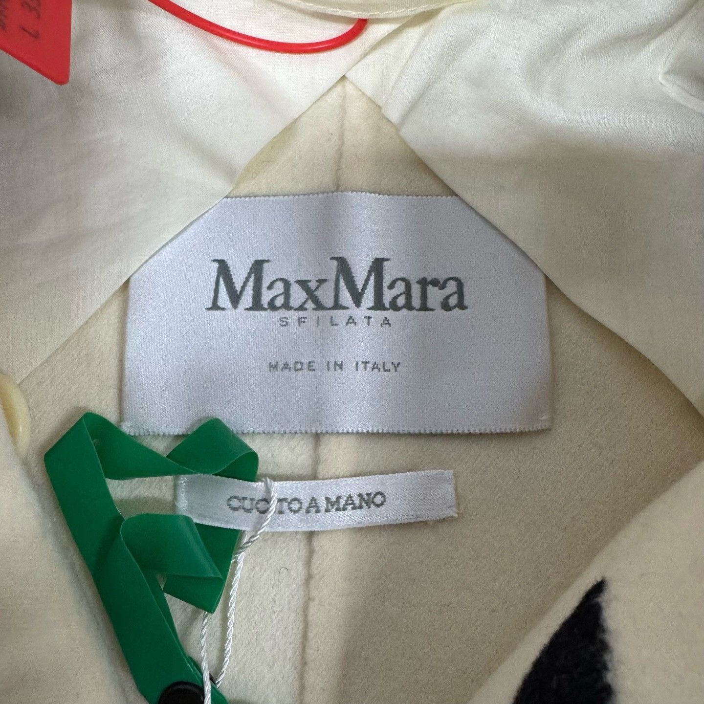 Max Mara MaxMara Beige Star Print Wool Coat Size XXS / US 00 / IT 34 - 5 Thumbnail