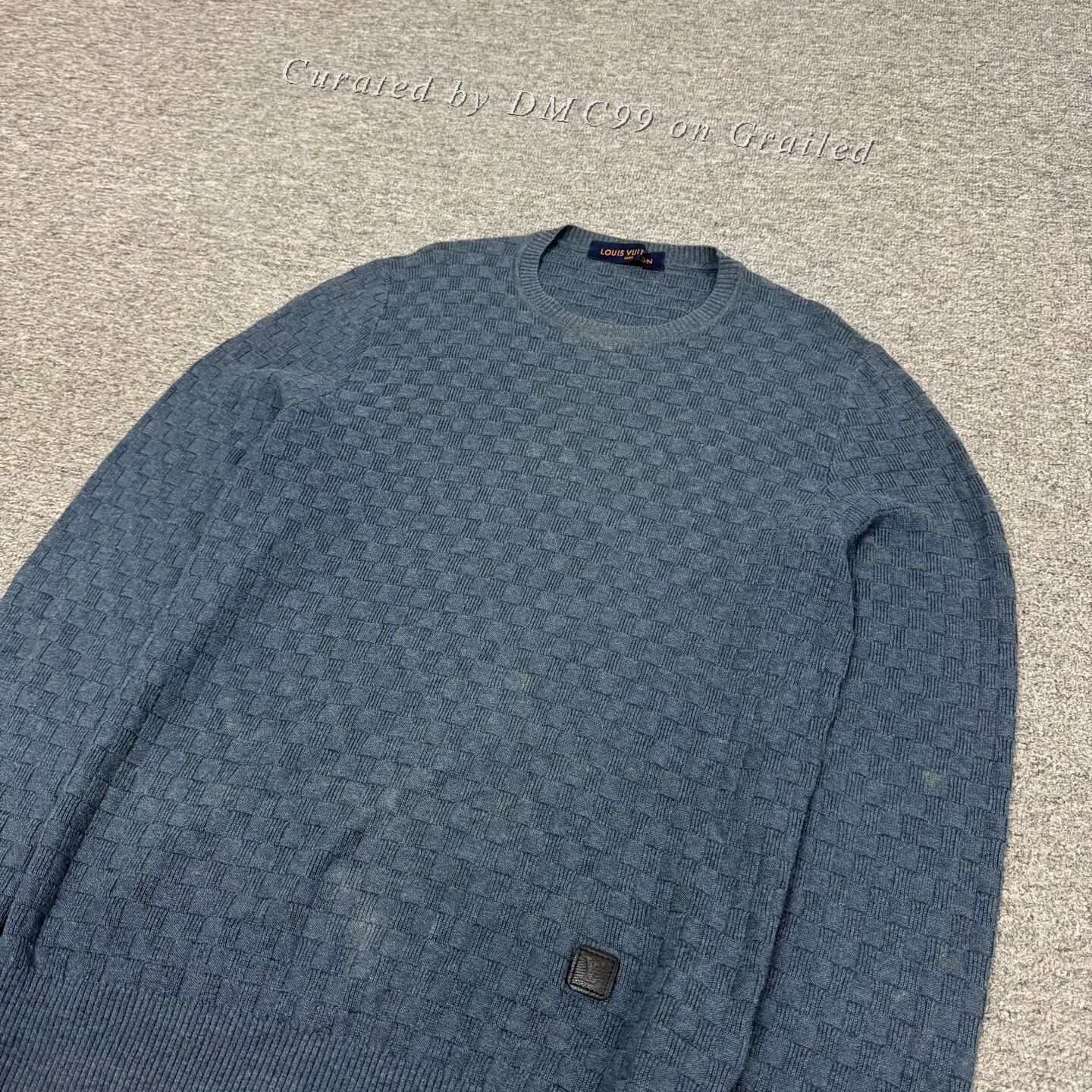 Louis Vuitton Louis Vuitton Checkered Crewneck Wool Sweater M Size US M / EU 48-50 / 2 - 4 Thumbnail