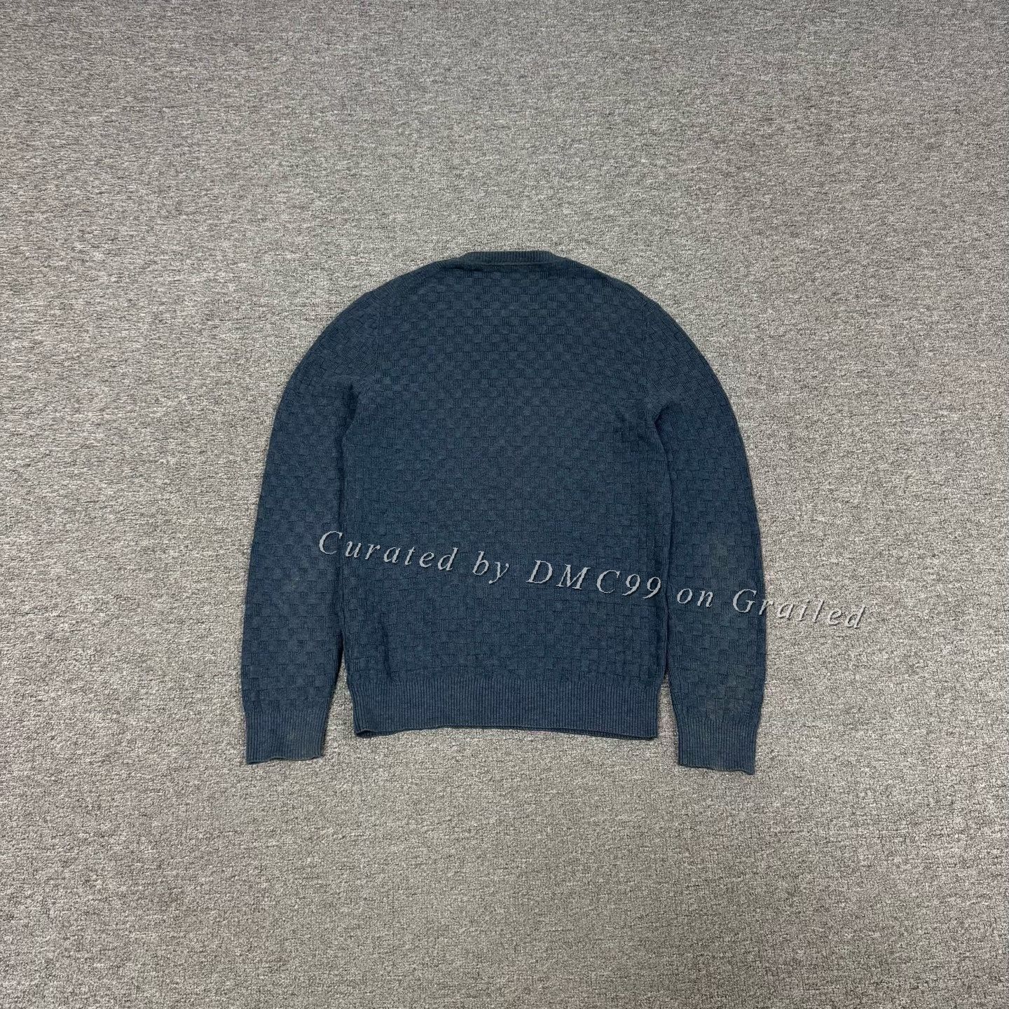 Louis Vuitton Louis Vuitton Checkered Crewneck Wool Sweater M Size US M / EU 48-50 / 2 - 2 Thumbnail