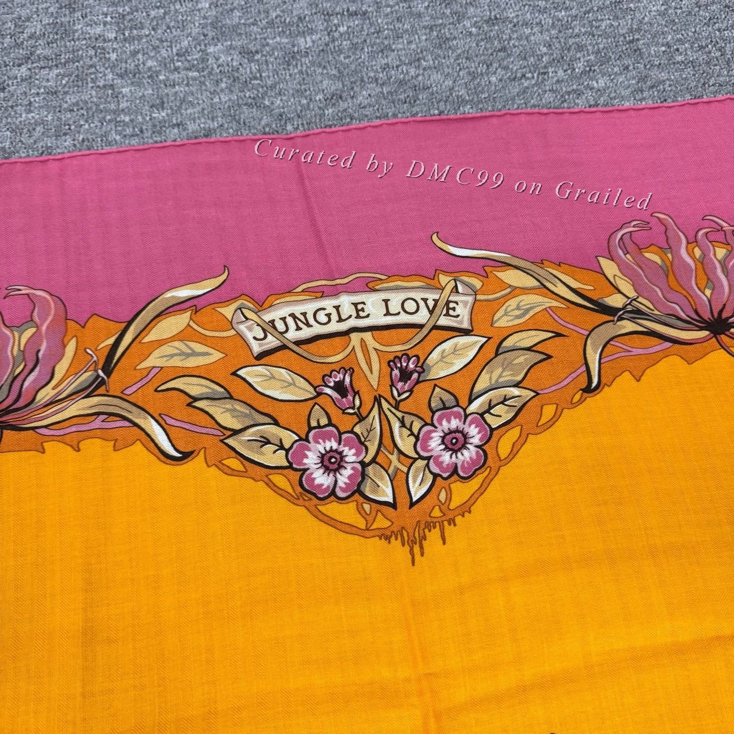 Hermes Hermes Jungle Love Cashmere Silk Scarf Size ONE SIZE - 3 Thumbnail