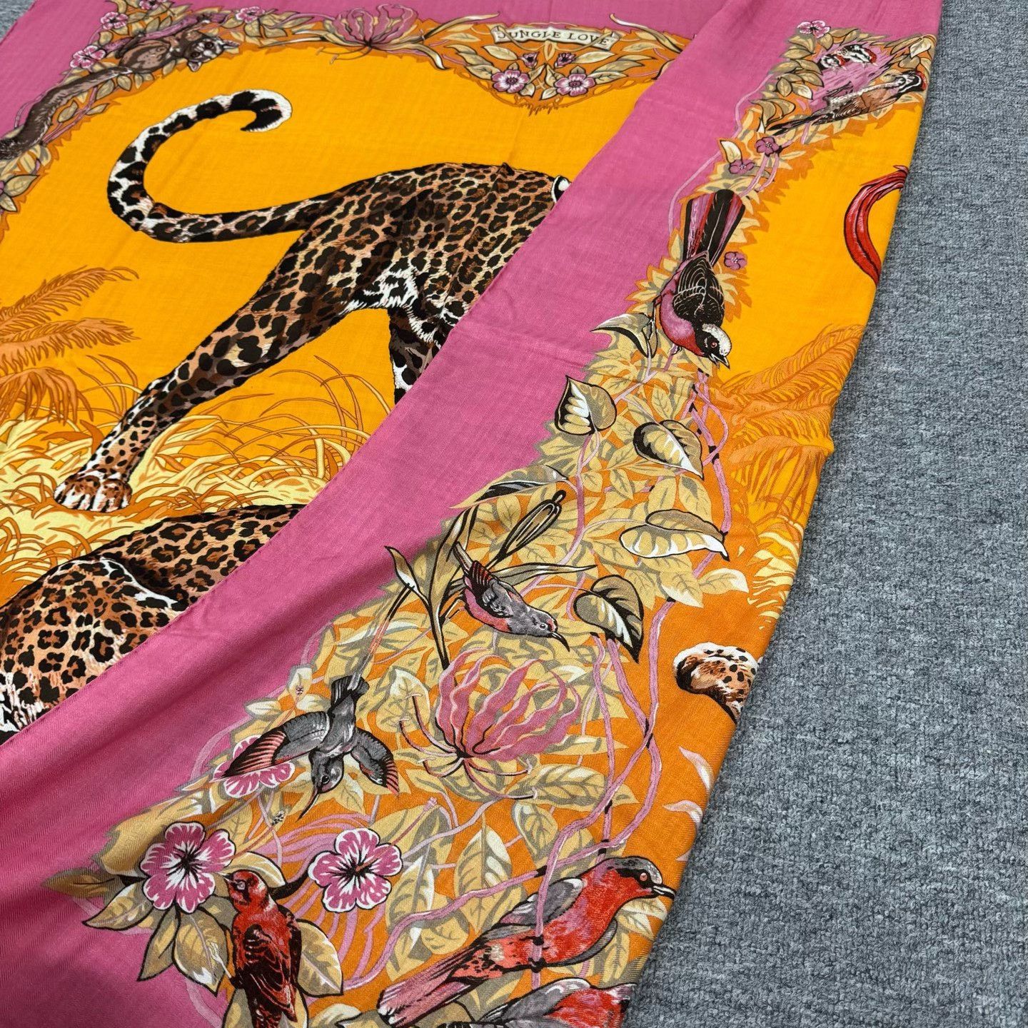 Hermes Hermes Jungle Love Cashmere Silk Scarf Size ONE SIZE - 5 Thumbnail