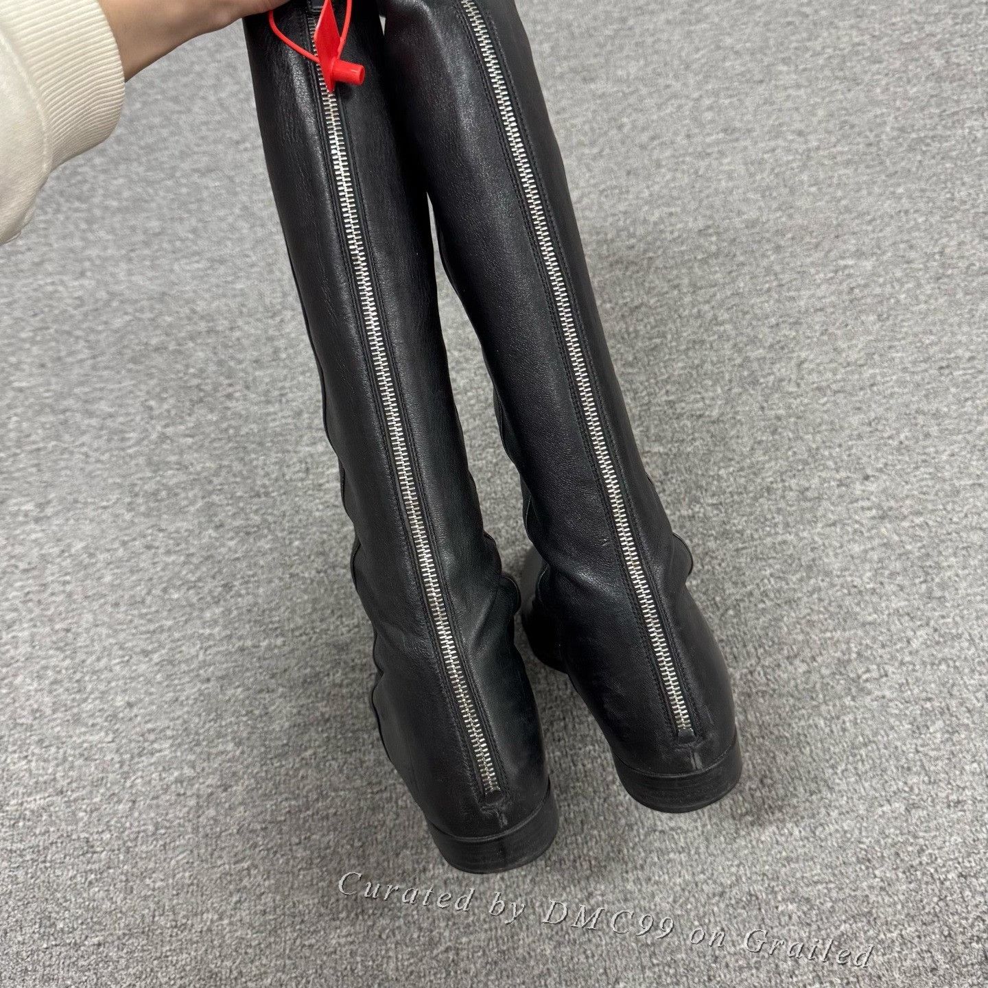 Prada Prada Pointed Toe Knee-High Boots Size US 6.5 / IT 36.5 - 3 Thumbnail