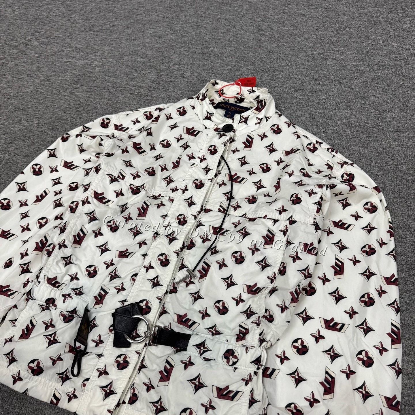 Louis Vuitton Louis Vuitton White Monogram Waist-Cinching Windbreaker Size XXS / US 00 / IT 34 - 4 Thumbnail