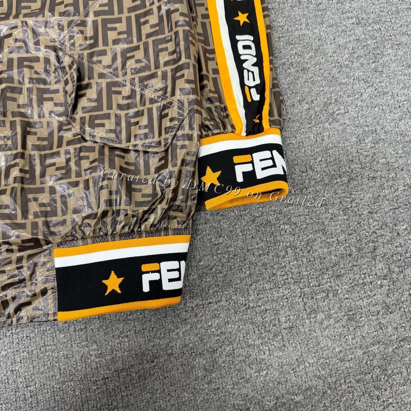 Fendi Fendi FF Monogram Logo Tape Bomber Jacket Size US XXS / EU 40 - 3 Thumbnail