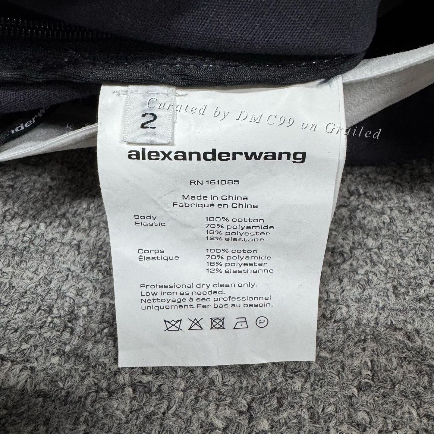 Alexander Wang Alexander Wang Black Wide-Leg Cargo Pants Size 22" - 6 Thumbnail