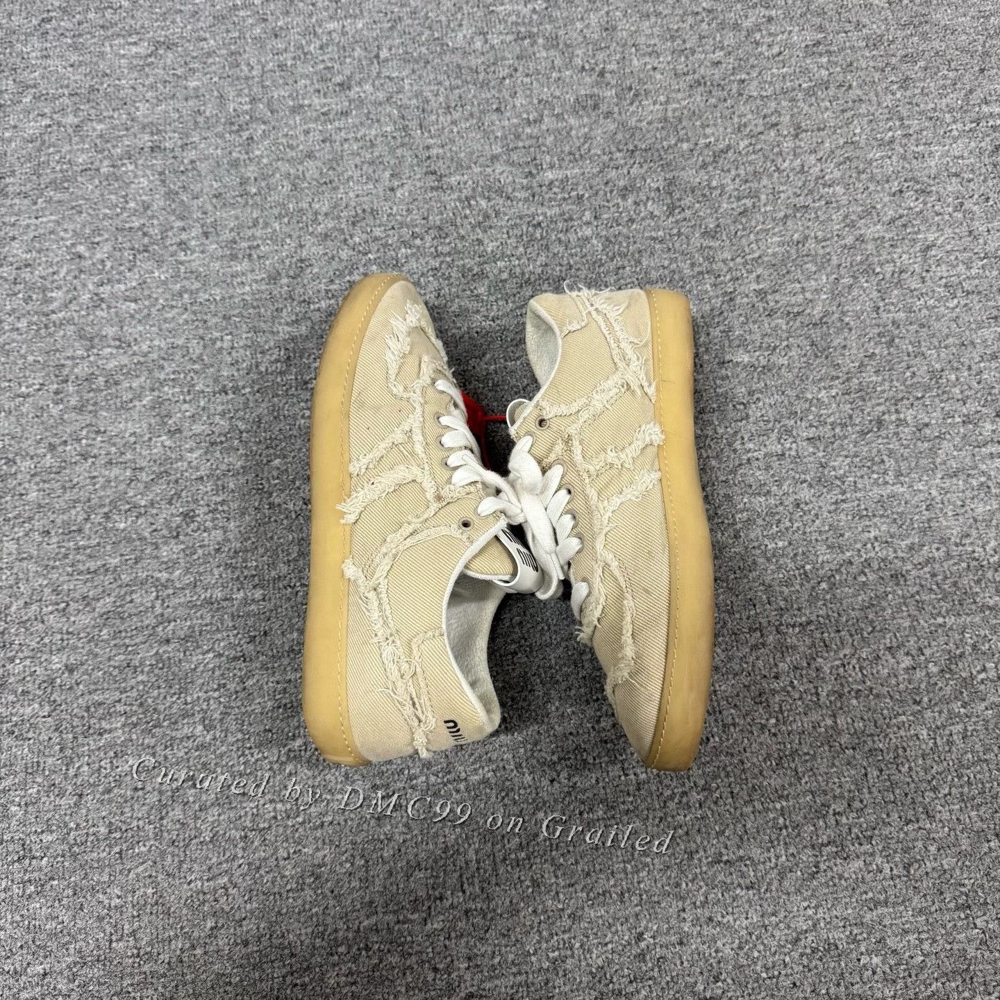Miu Miu Miu Miu Distressed Fringe Trainers Size US 6.5 / IT 36.5 - 6 Thumbnail