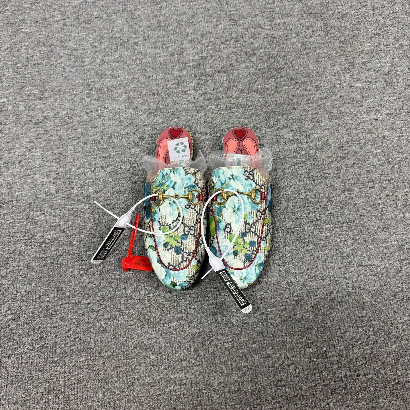 Gucci Gucci Flower GG Monogram Horsebit Slippers Size US 4 / IT 34 - 3 Thumbnail