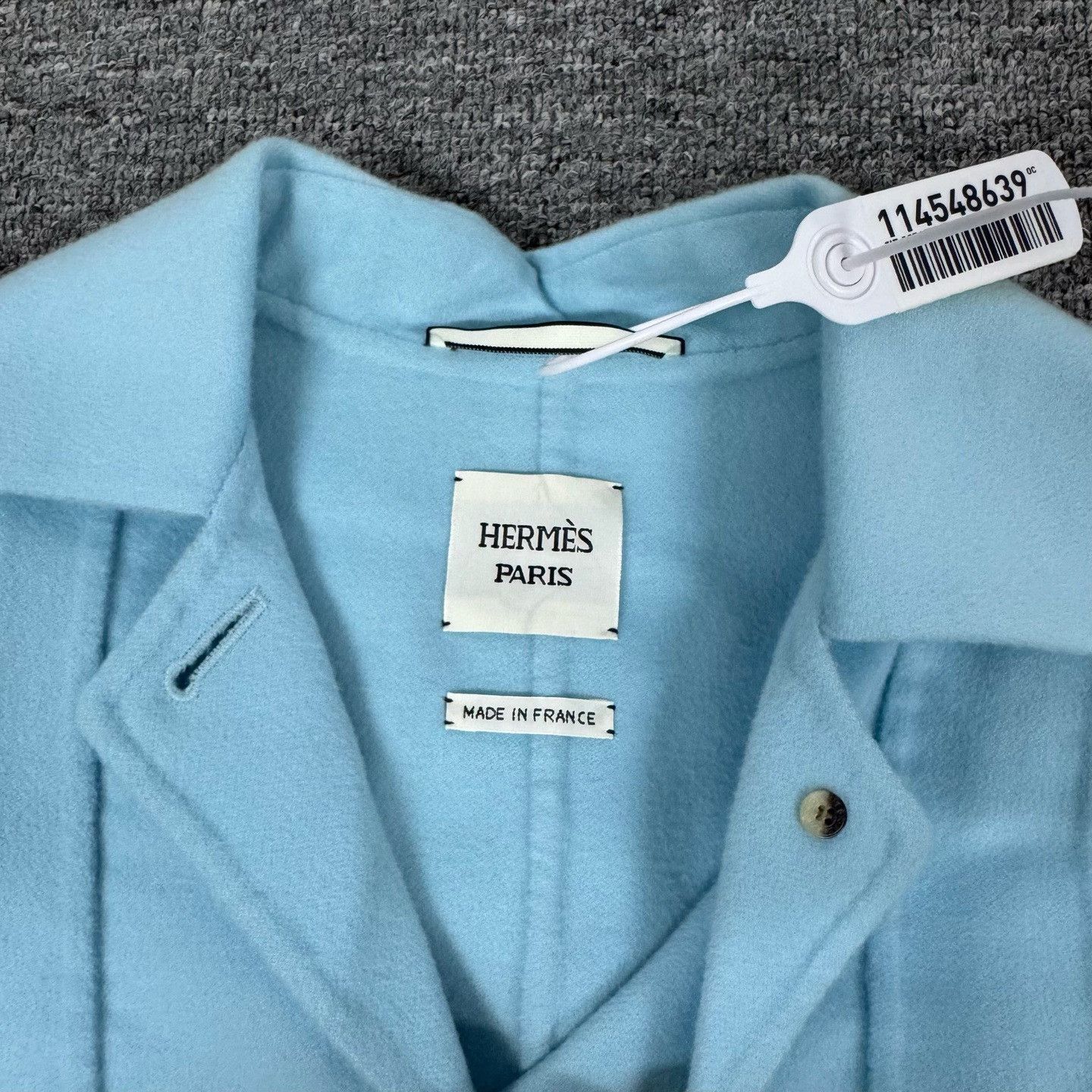 Hermes Hermes Baby Blue Cashmere Coat Size 34 Size XXS / US 00 / IT 34 - 5 Thumbnail