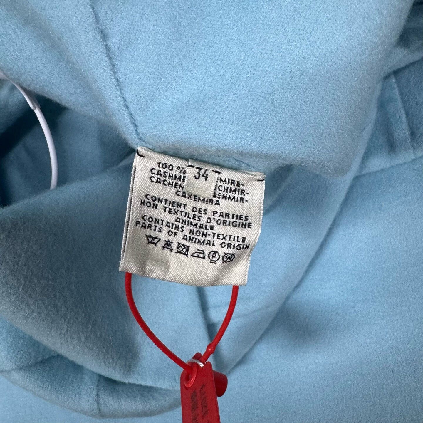 Hermes Hermes Baby Blue Cashmere Coat Size 34 Size XXS / US 00 / IT 34 - 6 Thumbnail