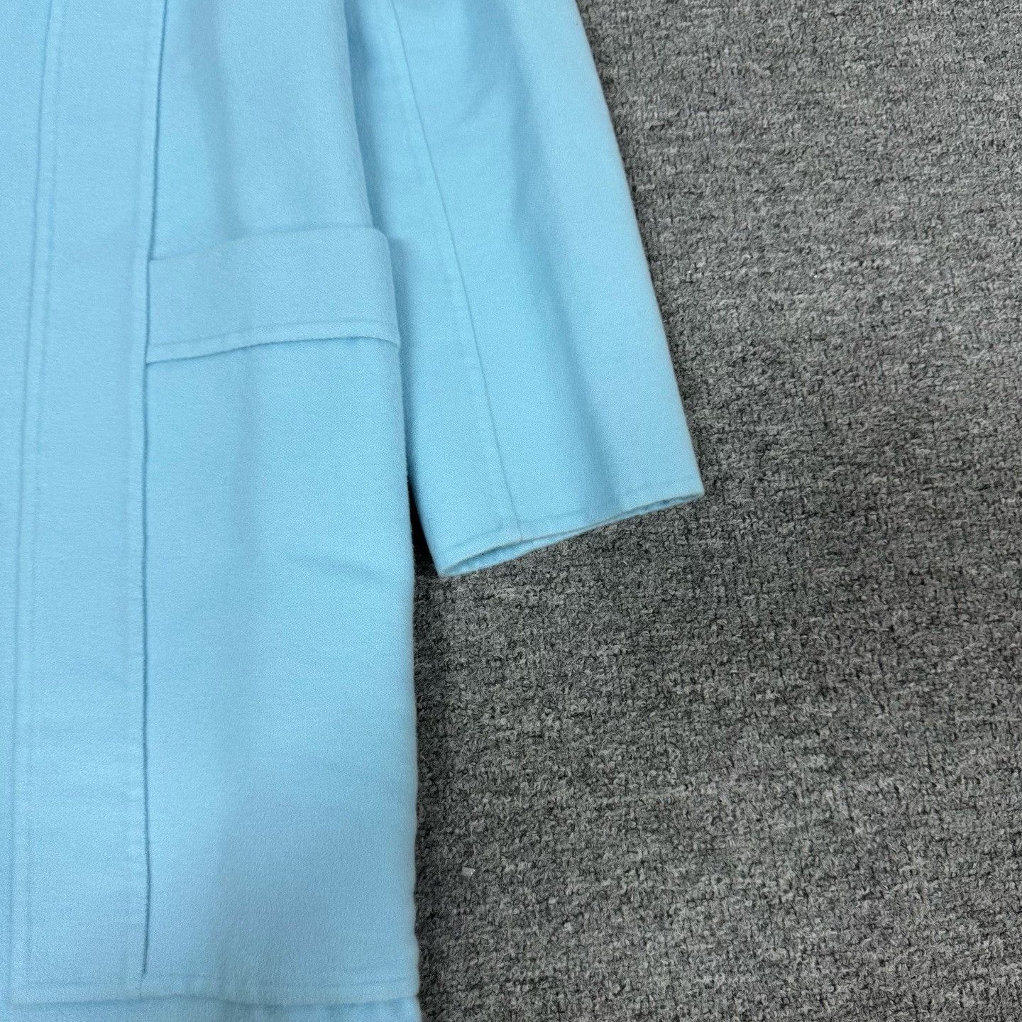 Hermes Hermes Baby Blue Cashmere Coat Size 34 Size XXS / US 00 / IT 34 - 3 Thumbnail