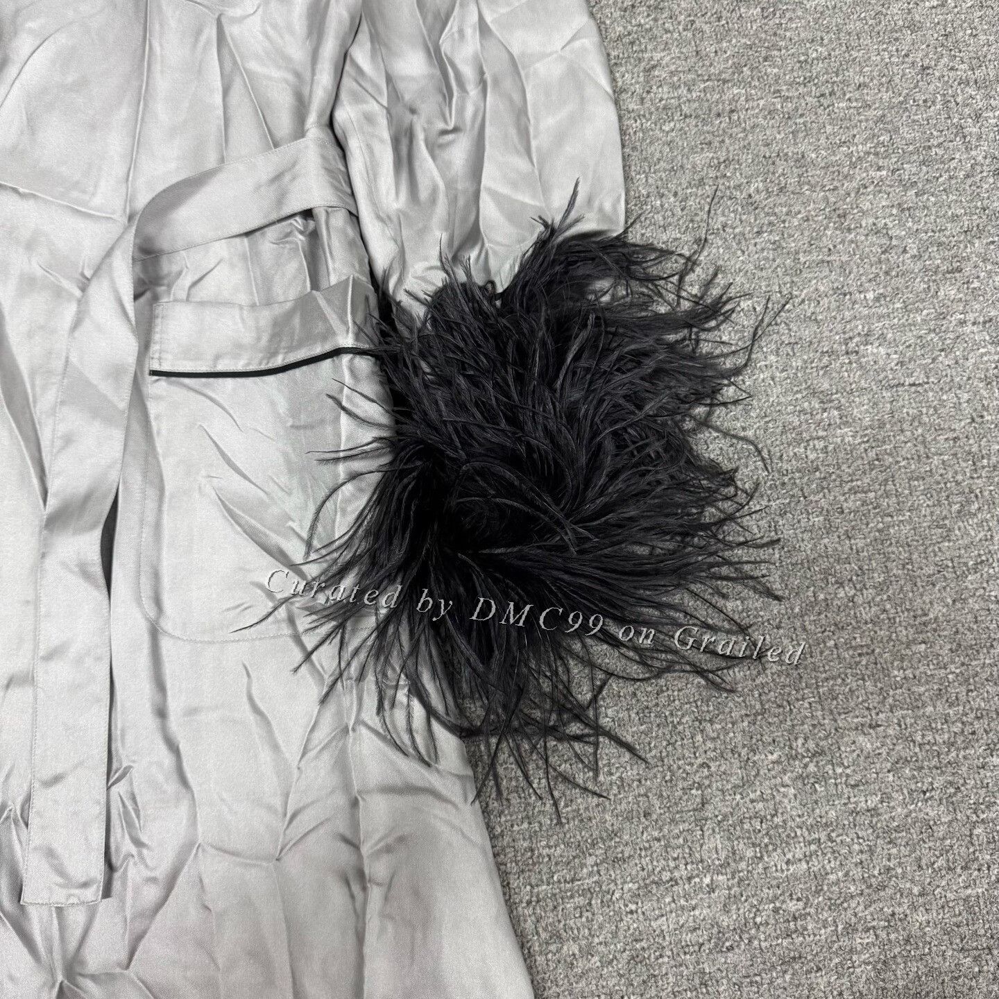 Prada Prada Silk Feather Sleeve Robe Size XL / US 12-14 / IT 48-50 - 3 Thumbnail